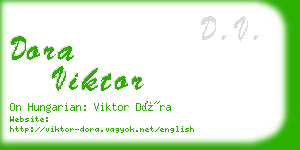 dora viktor business card